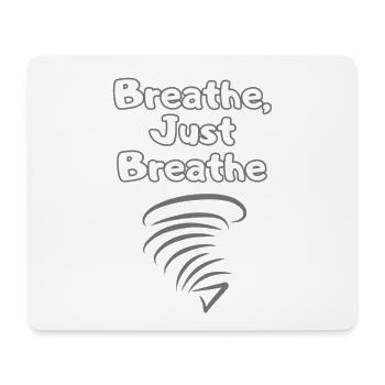 BREATH Durchatmen Selfcare – Self Love Statement - Mousepad (Querformat) - Weiß - Vorne