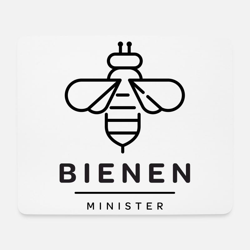 Bienenminister_ZW - Mousepad (Querformat) - Weiß