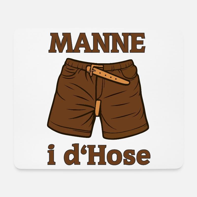 Zwilchhose Schwingerhose Schwinger  Fanartikel - Mousepad (Querformat) - Weiß