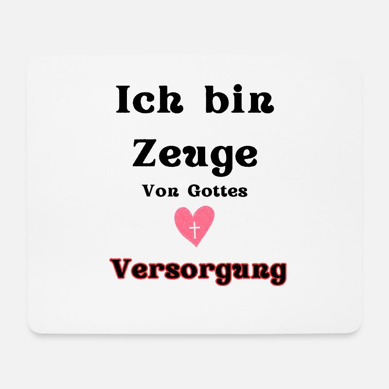 Herz und Versorgung Motiv - Mousepad (Querformat) - Weiß