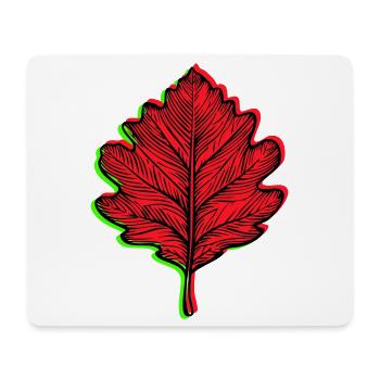 🍁 Customizable Autumn Leaf. Your colors, your style - Mouse Pad (horizontal) - white - Front