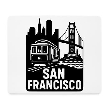 San Francisco Silhouette - Mouse Pad (horizontal) - white - Front