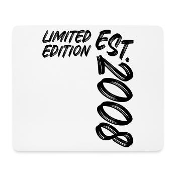 Limited Edition Est. 2008 - Mousepad (Querformat) - Weiß - Vorne