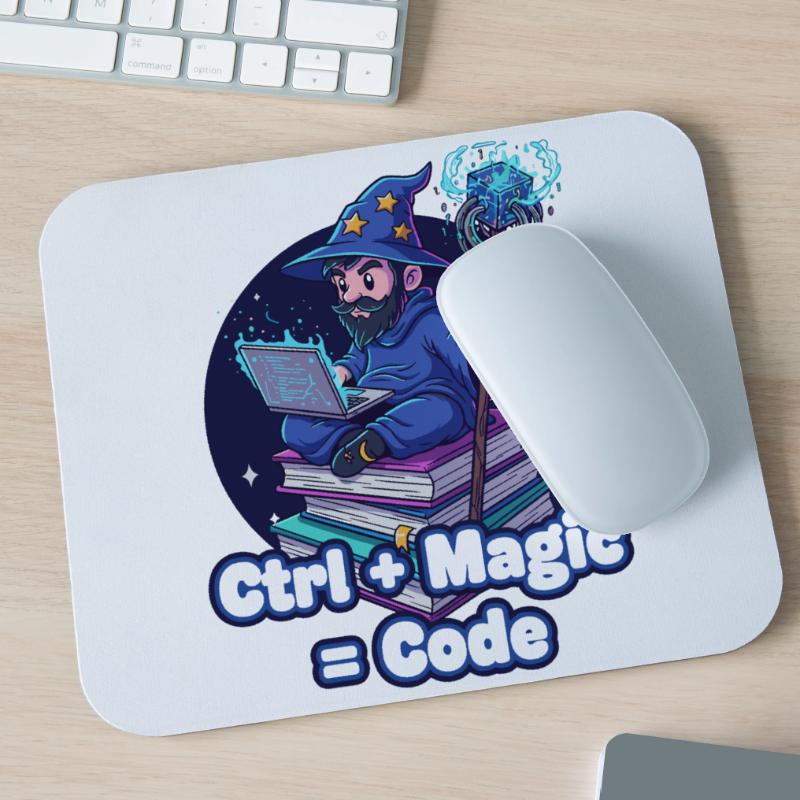Ctrl Magic Code Wizard Mouse Pad (horizontal)