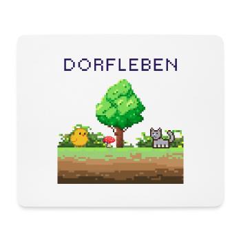 Dörflleben Pixelwelt - Tapis de souris (format paysage) - blanc - Devant