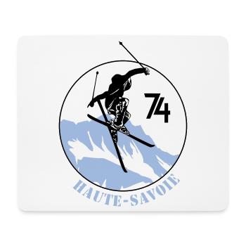 Design Haute-Savoie 74 - Tapis de souris (format paysage) - blanc - Devant