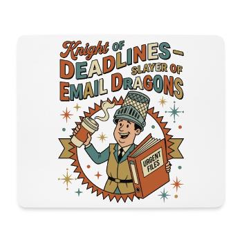 Knight of Deadlines - Mousepad (Querformat) - Weiß - Vorne