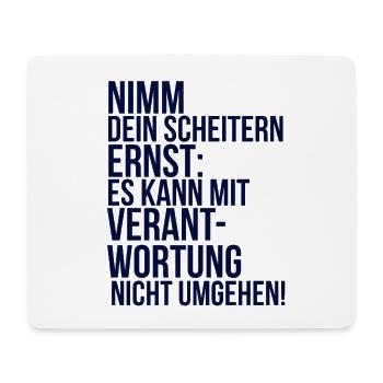about going wild: Take your failure seriously - Mouse Pad (horizontal) - white - Front