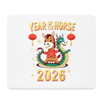 Chinese New Year Of The Horse 2026 - Mouse Pad (horizontal) - white - Front