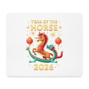 Chinese New Year Of The Horse 2026 - Mouse Pad (horizontal) - white - Front
