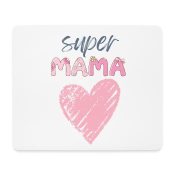 Mama - Super Mama - Mousepad (Querformat) - Weiß - Vorne