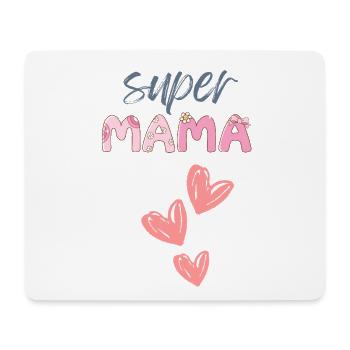 Mama - Super Mama - Mousepad (Querformat) - Weiß - Vorne