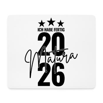Matura 2026 I'm done - Mouse Pad (horizontal) - white - Front