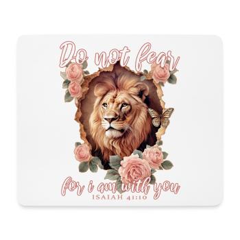 Leo Bible Verse Christian - Mouse Pad (horizontal) - white - Front