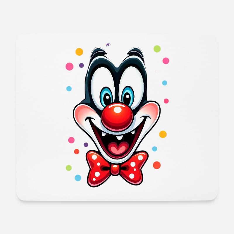 Karneval Clown Kostüm Fasching Fastnacht - Mousepad (Querformat) - Weiß