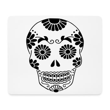 Skull - Mouse Pad (horizontal) - white - Front