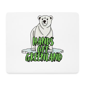 Hands Off Greenland. - Mousepad (Querformat) - Weiß - Vorne