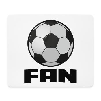 Football_Fan - Tapis de souris (format paysage) - blanc - Devant