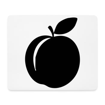 Peach Silhouette – Sweet Summer Design - Mouse Pad (horizontal) - white - Front