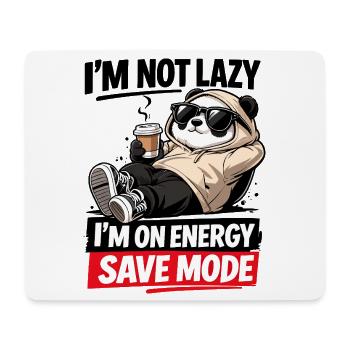 Energiesparmodus Panda - Mousepad (Querformat) - Weiß - Vorne