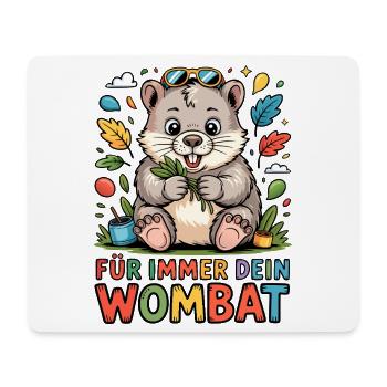 Für Immer Dein Wombat - Mousepad (Querformat) - Weiß - Vorne