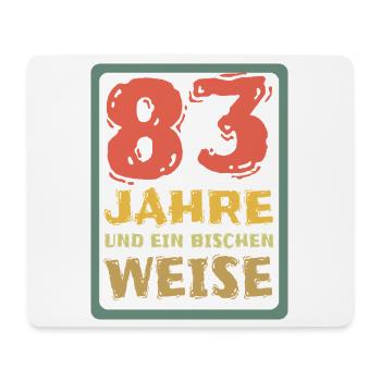 83 - Mousepad (Querformat) - Weiß - Vorne