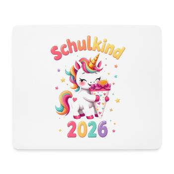 Scolaire 2026 Inscription scolaire 2026 Retour à l’école - Tapis de souris (format paysage) - blanc - Devant