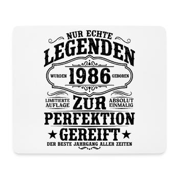 1986 Jahrgang Vintage Geburtstag Geschenk Retro - Mousepad (Querformat) - Weiß - Vorne