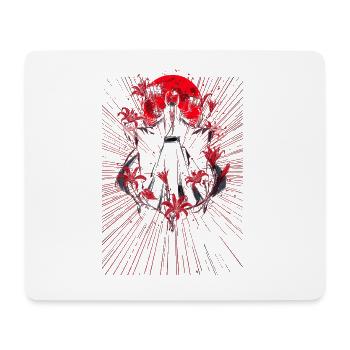 Roter Mond Magier Umhang - Mousepad (Querformat) - Weiß - Vorne