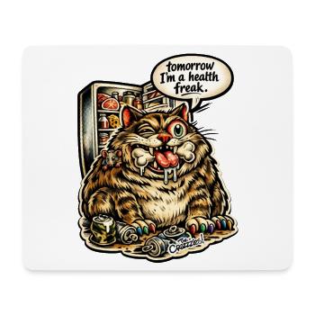 Health Freak - Mousepad (Querformat) - Weiß - Vorne