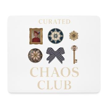 Curated Chaos Club Motifs - Mousepad (Querformat) - Weiß - Vorne