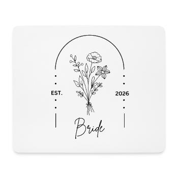 JGA Bride 2026 - Mousepad (Querformat) - Weiß - Vorne