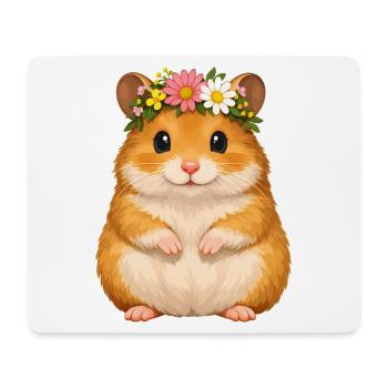 golden hamster - Mouse Pad (horizontal) - white - Front