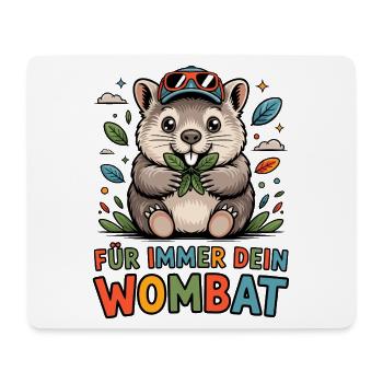 Dein Wombat - Mousepad (Querformat) - Weiß - Vorne
