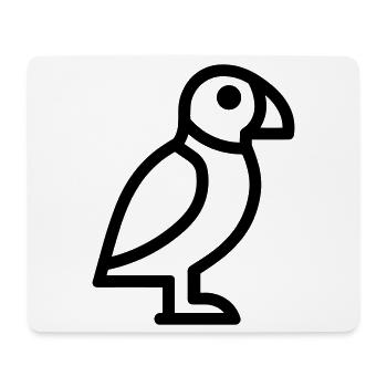 Papageitaucher-Seevogel - Mousepad (Querformat) - Weiß - Vorne