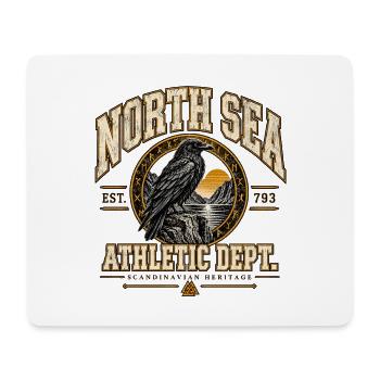 NORTH SEA ATHLETIC DEPT. - Mousepad (Querformat) - Weiß - Vorne