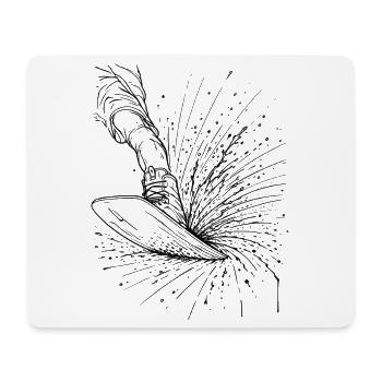 Wasserski - Mousepad (Querformat) - Weiß - Vorne