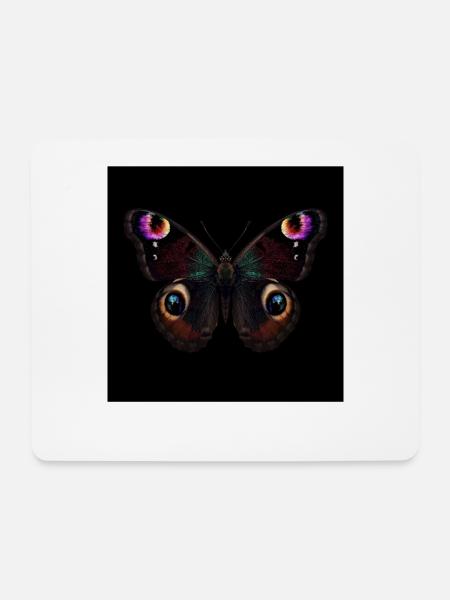 Schmetterlings-Rusalka-Pfau - Mousepad (Querformat) - Weiß