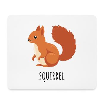 Kastanienrot Eichhörnchen - Mousepad (Querformat) - Weiß - Vorne