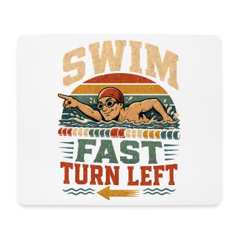  Schwimmer schwimmen Sports-Schwimmer Vintage - Mousepad (Querformat) - Weiß - Vorne