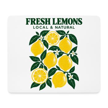 Frische Zitronen - Mousepad (Querformat) - Weiß - Vorne