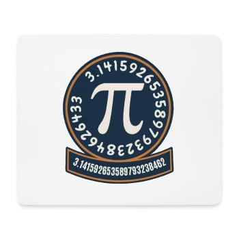Pi Kreis Emblem Ziffernband - Mousepad (Querformat) - Weiß - Vorne