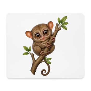 Koboldmaki  - Mousepad (Querformat) - Weiß - Vorne