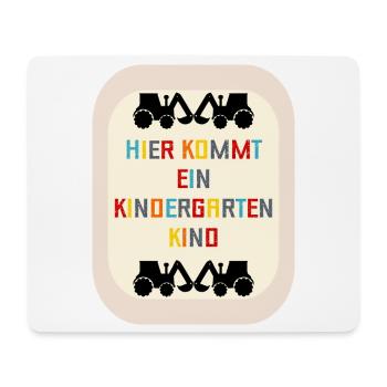 Willkommen Kindergartenkind Bagger - Mousepad (Querformat) - Weiß - Vorne