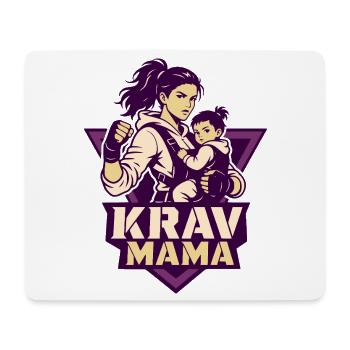 Krav Mama Kriegermama - Mousepad (Querformat) - Weiß - Vorne