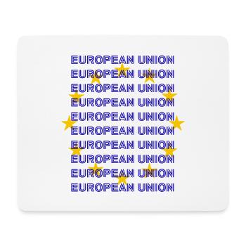 EU Flag European Union - Mousepad (Querformat) - Weiß - Vorne