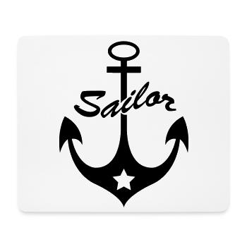 anker_wappen2 - Mousepad (Querformat) - Weiß - Vorne