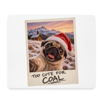 Too Cute For Coal Mops Selfie Weihnachten - Mousepad (Querformat) - Weiß - Vorne