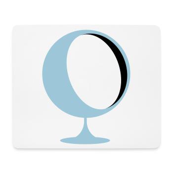 retro lounge chair eames panton - Mouse Pad (horizontal) - white - Front