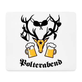 Hirsch Polterabend JGA Bier - Mouse Pad (horizontal) - white - Front